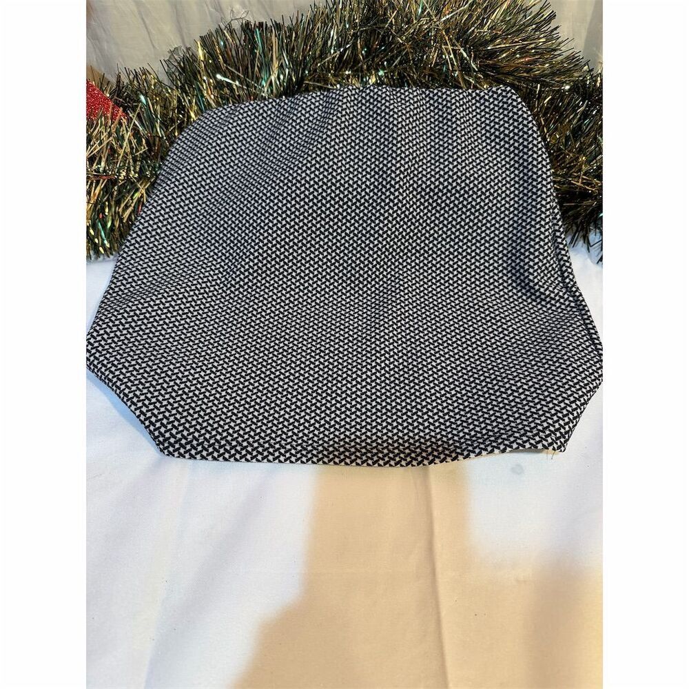 Talbots pinc premium Women's M Black Geometric Knit Pencil Skirt Knee